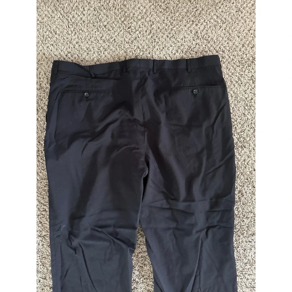 Stafford Men's Black Dress Pants Size 48x32